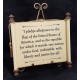 8 1/2 x 11 Pledge of Allegiance Scroll Plaque